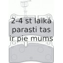 Bremžu uzliku kompl., Disku bremzes FERODO FDB1665