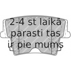 Bremžu uzliku kompl., Disku bremzes FERODO FDB1953