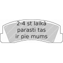 Bremžu uzliku kompl., Disku bremzes FERODO FDB195