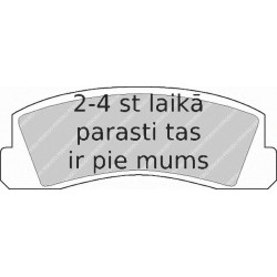 Bremžu uzliku kompl., Disku bremzes FERODO FDB195