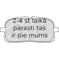 Bremžu uzliku kompl., Disku bremzes FERODO FDB1948