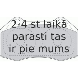 Bremžu uzliku kompl., Disku bremzes FERODO FDB1667