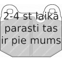 Bremžu uzliku kompl., Disku bremzes FERODO FDB192