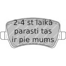 Bremžu uzliku kompl., Disku bremzes FERODO FDB1918