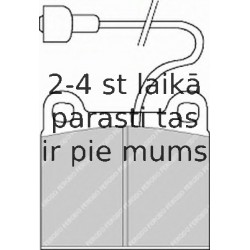 Bremžu uzliku kompl., Disku bremzes FERODO FDB190