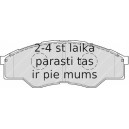 Bremžu uzliku kompl., Disku bremzes FERODO FDB1887