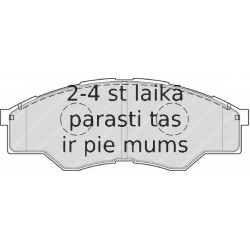 Bremžu uzliku kompl., Disku bremzes FERODO FDB1887