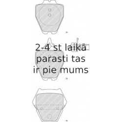 Bremžu uzliku kompl., Disku bremzes FERODO FDB1709