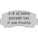 Bremžu uzliku kompl., Disku bremzes FERODO FDB170