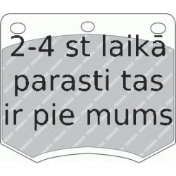 Bremžu uzliku kompl., Disku bremzes FERODO FDB167