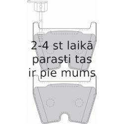 Bremžu uzliku kompl., Disku bremzes FERODO FDB1664