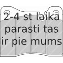 Bremžu uzliku kompl., Disku bremzes FERODO FDB163