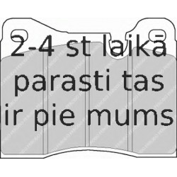 Bremžu uzliku kompl., Disku bremzes FERODO FDB163