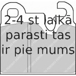 Bremžu uzliku kompl., Disku bremzes FERODO FDB162