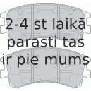 Bremžu uzliku kompl., Disku bremzes FERODO FDB1619