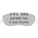 Bremžu uzliku kompl., Disku bremzes FERODO FDB1615