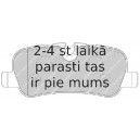 Bremžu uzliku kompl., Disku bremzes FERODO FDB1613