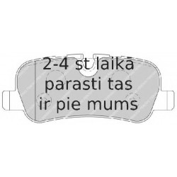 Bremžu uzliku kompl., Disku bremzes FERODO FDB1613