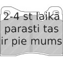 Bremžu uzliku kompl., Disku bremzes FERODO FDB161