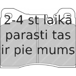 Bremžu uzliku kompl., Disku bremzes FERODO FDB161