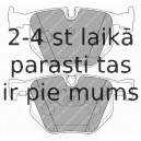 Bremžu uzliku kompl., Disku bremzes FERODO FDB1673