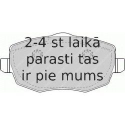 Bremžu uzliku kompl., Disku bremzes FERODO FDB1582