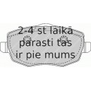 Bremžu uzliku kompl., Disku bremzes FERODO FDB1581