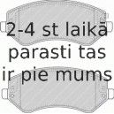 Bremžu uzliku kompl., Disku bremzes FERODO FDB1576