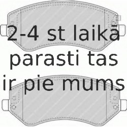 Bremžu uzliku kompl., Disku bremzes FERODO FDB1576