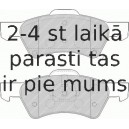Bremžu uzliku kompl., Disku bremzes FERODO FDB1510