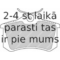 Bremžu uzliku kompl., Disku bremzes FERODO FDB1491