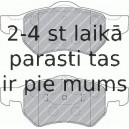 Bremžu uzliku kompl., Disku bremzes FERODO FDB1474