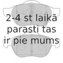 Bremžu uzliku kompl., Disku bremzes FERODO FDB1447