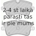 Bremžu uzliku kompl., Disku bremzes FERODO FDB1429