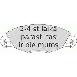 Bremžu uzliku kompl., Disku bremzes FERODO FDB1412