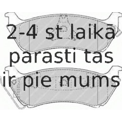 Bremžu uzliku kompl., Disku bremzes FERODO FDB1401