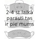 Bremžu uzliku kompl., Disku bremzes FERODO FDB1400