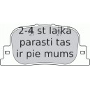 Bremžu uzliku kompl., Disku bremzes FERODO FDB1686