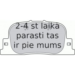 Bremžu uzliku kompl., Disku bremzes FERODO FDB1686