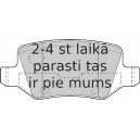 Bremžu uzliku kompl., Disku bremzes FERODO FDB1358