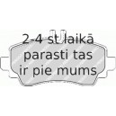 Bremžu uzliku kompl., Disku bremzes FERODO FDB1357