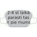 Bremžu uzliku kompl., Disku bremzes FERODO FDB1349