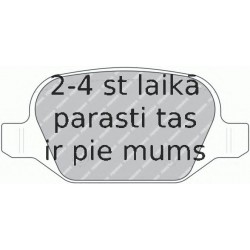 Bremžu uzliku kompl., Disku bremzes FERODO FDB1349