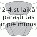 Bremžu uzliku kompl., Disku bremzes FERODO FDB1299