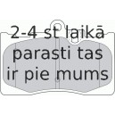 Bremžu uzliku kompl., Disku bremzes FERODO FDB1688