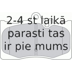 Bremžu uzliku kompl., Disku bremzes FERODO FDB1688