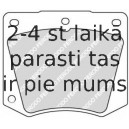 Bremžu uzliku kompl., Disku bremzes FERODO FDB1284