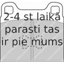Bremžu uzliku kompl., Disku bremzes FERODO FDB128