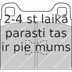 Bremžu uzliku kompl., Disku bremzes FERODO FDB128