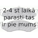 Bremžu uzliku kompl., Disku bremzes FERODO FDB1267